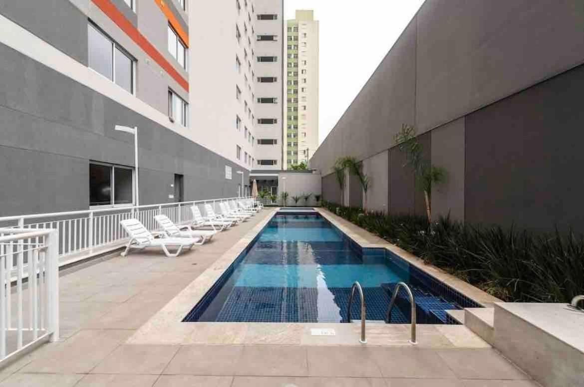 Mv63 - Studio Lindo Com Piscina Prox Ao Metro Bras São Paulo Exterior foto